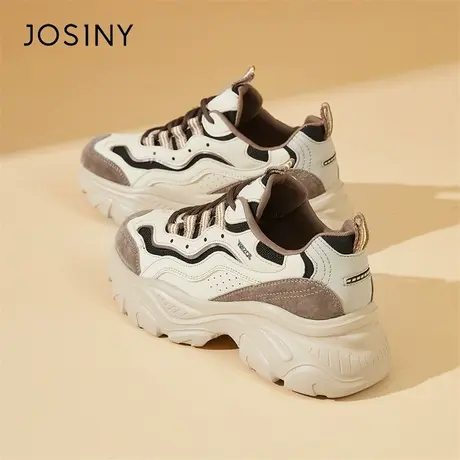 Josiny/卓诗尼老爹鞋女款2024年新款春季厚底爆款百搭运动休闲鞋商品大图