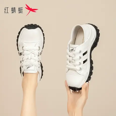 红蜻蜓厚底老爹鞋女2023秋冬新款ins潮复古百搭运动户外休闲鞋女图片