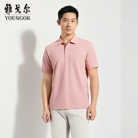 【商场同款】雅戈尔男士短袖POLO夏季新款官方商务休闲短袖T恤男商品大图