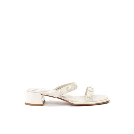 VME/舞魅法式中高跟一脚蹬小众设计感百搭粗跟凉鞋女夏季时尚单鞋图片