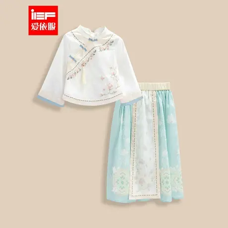 IEF/爱依服【童装】2025新款套装儿童汉服国风新中式马面裙两件套图片