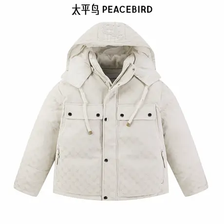 太平鸟男装连帽羽绒服BAACE4116商品大图
