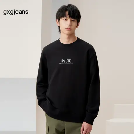 gxg.jeans男装2023年秋季新款圆领卫衣JFD13100031商品大图