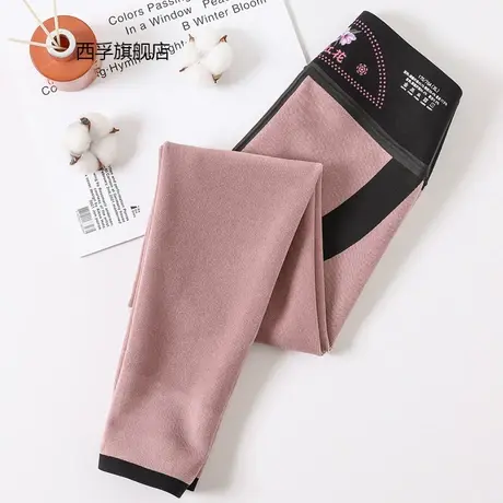 打底裤女外穿收腹提臀紧身芭比裤加绒加厚秋冬裤鲨鱼皮一体裤傲寒商品大图