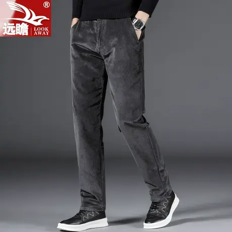 男士灯芯绒商务休闲裤2022秋冬新款中老年百搭易打理裤直筒宽松裤商品大图