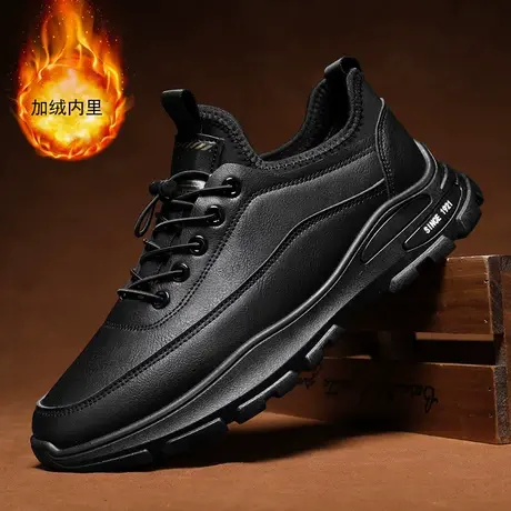 雨鞋男款冬季加绒保暖棉雨靴钓鱼鞋厨房防滑鞋厨师水鞋劳保防水鞋商品大图