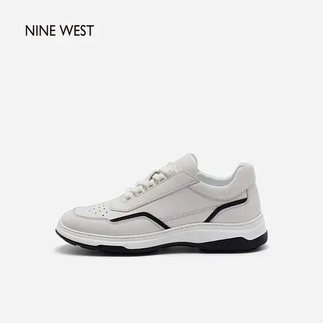 Nine West/玖熙秋冬休闲鞋男士简约系带拼接轻便运动鞋男鞋子商品大图