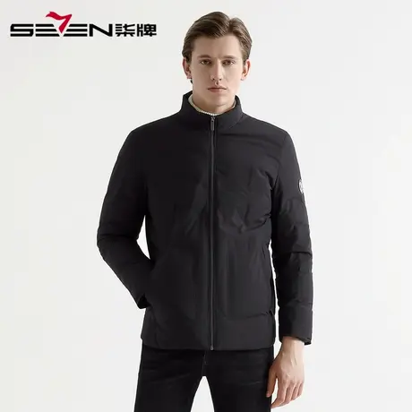 【清仓】柒牌男装秋冬保暖休闲立领男士羽绒服时尚青年羽绒外套男图片