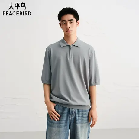 【商场同款】太平鸟男装 休闲POLO衫舒适时尚纯色Polo衫B2EEF222N图片