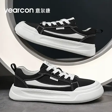 意尔康男鞋帆布鞋夏季透气薄款冰丝休闲布鞋2025新款男士软底板鞋商品大图