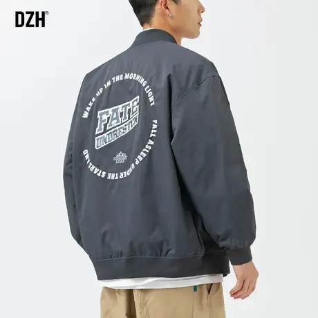 男士春装棒球服男款藏青色外套男潮流秋季男装2023新款情侣装夹克图片
