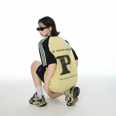 YEP2025夏季新款创意印花短袖T恤男女同款宽松潮酷街头风半袖上衣商品大图