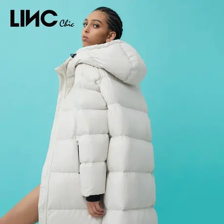 【直播专享】LINC金羽杰羽绒服女长款羽绒服面包服女Y21871071商品大图