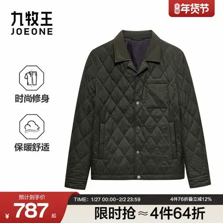 九牧王男装2025冬季新款时尚修身商务休闲男款棉服商品大图