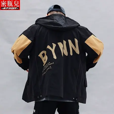 密瓶儿加肥加大风衣男宽松秋季男士休闲上衣男装胖子大码外套男潮图片