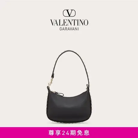 【24期免息】华伦天奴女士 ROCKSTUD 粒面小牛皮迷你HOBO手袋商品大图