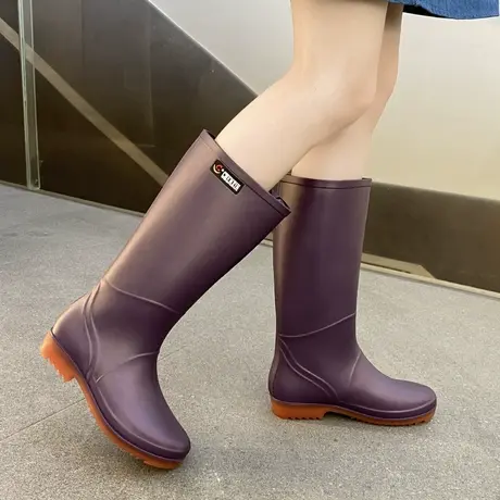 日系雨鞋女时尚款外穿夏季新款雨靴防水防滑水鞋成人轻便工作水靴商品大图