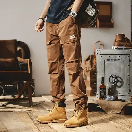 Modi Nick/摩帝尼克潮流男士迷彩工装裤宽松直筒日系潮牌休闲裤商品大图