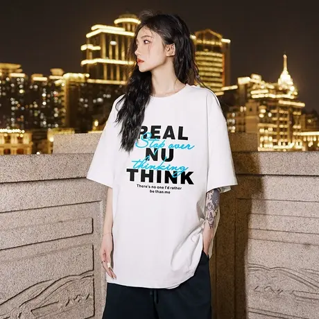 Nuthink美式街头重磅短袖潮流潮牌T恤男oversize大码半袖上衣夏季商品大图