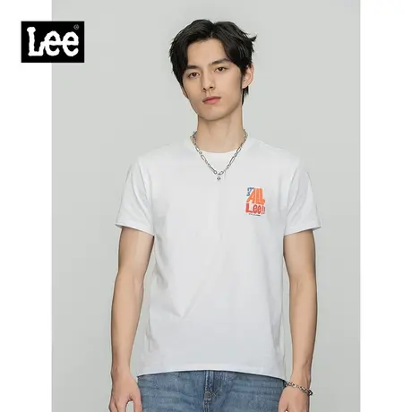 Lee商场同款22春季新品标准版多色印花男圆领短袖T恤LMT0015863RX图片
