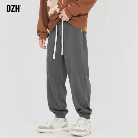 男士运动卫裤男秋季束脚潮牌男裤2023新款爆款百搭裤子灰色运动裤商品大图