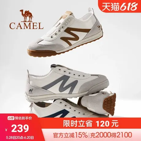 骆驼男鞋2025春季新款T头德训鞋休闲百搭复古板鞋低帮潮牌运动鞋商品大图