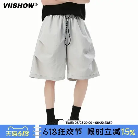 VIISHOW多巴胺速干运动短裤男女夏季潮牌户外运动休闲情侣五分裤图片