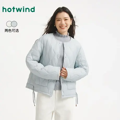 热风2025年冬季新款女士轻薄棉服商品大图