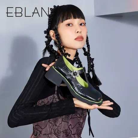 伊伴春季新款玛丽珍鞋日系甜美JK鞋厚底浅口女鞋单鞋松糕底女图片