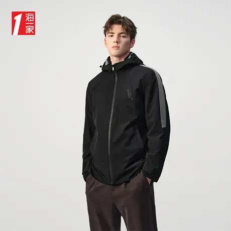 海一家保暖内有马甲可脱卸外套2023冬季新款商务休闲夹克男商品大图