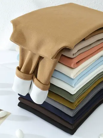 秋冬新款韩版半高领修身纯色加绒加厚保暖长袖体恤上衣内搭女打底图片