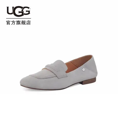 UGG夏季女士单鞋绒面休闲舒适时尚一脚蹬乐福鞋豆豆鞋 1128414商品大图