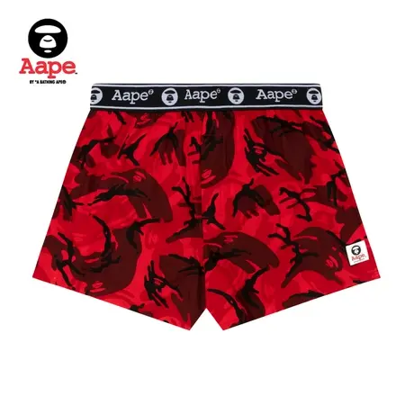 Aape旗舰店配饰潮流迷彩猿颜串标舒适平脚内裤4072XXL图片
