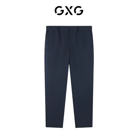 【新款】GXG男装 秋季男纯色潮搭时尚休闲直筒长裤GC1020074K图片