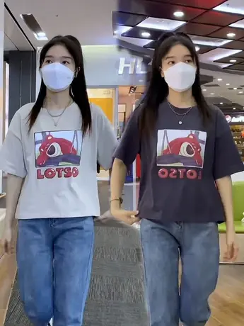 爆款小熊字母印花短袖t恤女2023夏季新款韩版宽松短款半袖上衣潮商品大图