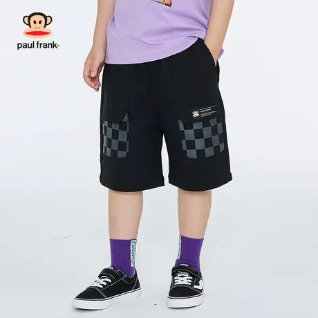 大嘴猴中大男童裤子儿童短裤透气男孩运动五分裤夏季薄款宽松中裤商品大图