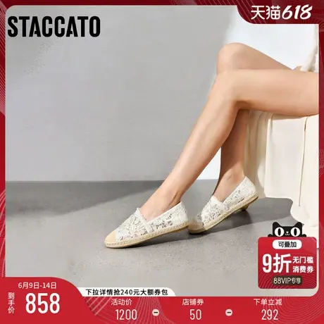 思加图2025新款渔夫鞋一脚蹬平底鞋懒人鞋单鞋女鞋9UA89AA5商品大图