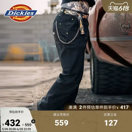 Dickiesx HARLEY DAVIDSON 哈雷联名女士伐木裤 高腰长裤商品大图
