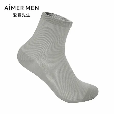 爱慕先生25夏袜子男士丝麻中筒袜NS94W206商品大图