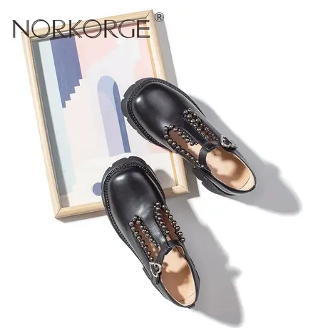 学院黑时装单鞋女鞋商品大图