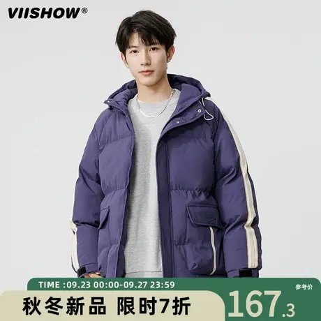 VIISHOW棉服外套男秋冬季新款原宿加厚保暖面包服宽松痞帅棉衣潮商品大图