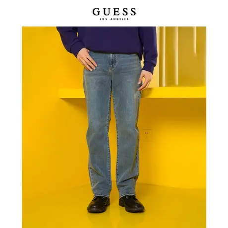 【38上新季】GUESS款男士时尚极简舒适通勤休闲直筒牛仔裤图片