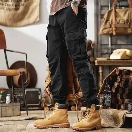 Modi Nick/摩帝尼克男士复古潮流工装裤潮牌宽松大码休闲男款裤子商品大图