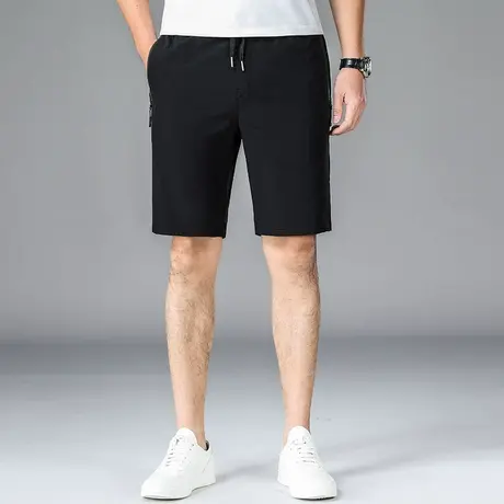 夏季薄款五分休闲短裤子男士2023新款夏天弹力时尚宽松运动中裤男商品大图