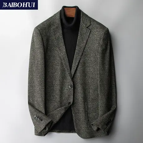 秋季新款英伦休闲西装外套男修身韩版潮流百搭小西服男士单件上衣商品大图