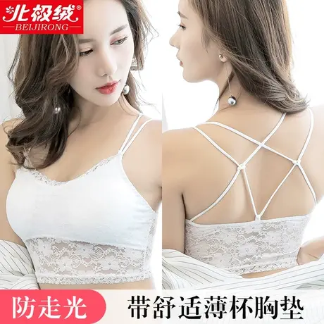 夏抹胸内衣防走光聚拢裹胸式蕾丝打底美背文胸吊带短款网红爆款商品大图