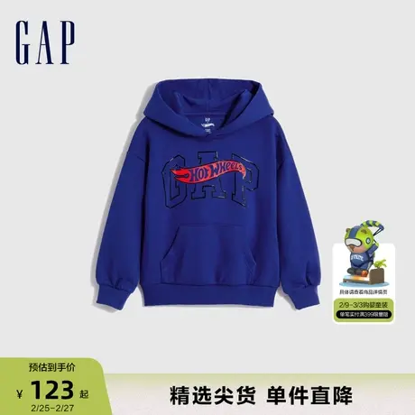 【风火轮联名】Gap男幼童春秋洋气连帽衫儿童装时髦卫衣774226商品大图