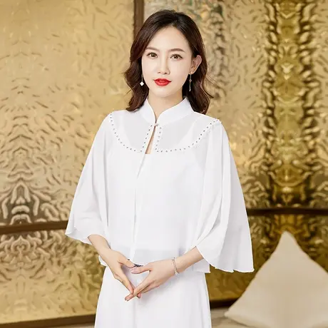 骑车开车防晒两用披肩防紫外线沙滩薄款罩衫外搭小外套披风两用商品大图