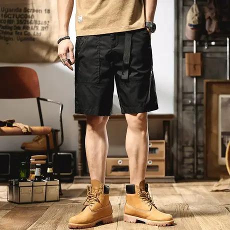 休闲短裤男夏季薄款工装短裤新款潮流百搭宽松五分裤子运动中裤潮商品大图