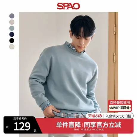 SPAO韩国同款2025年春季新品男女同款宽松日常休闲毛衣SPKWF12M02图片